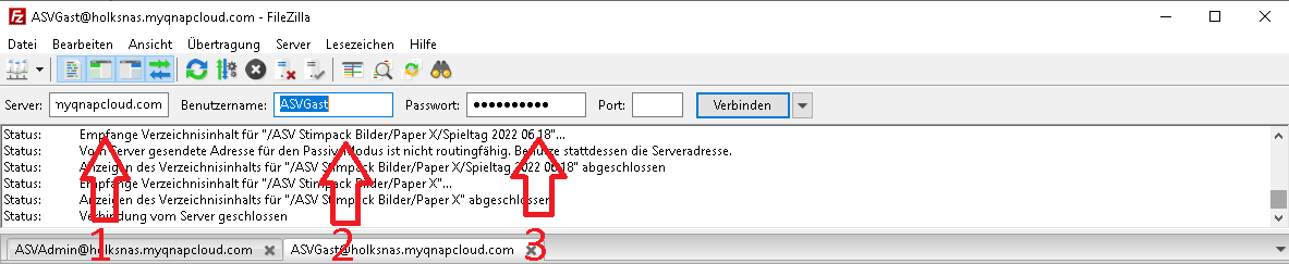 FileZilla HUD klein